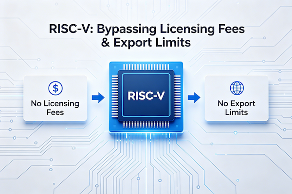 RISC-V Cost and Export Limits RISC-V bypassing licensing fees and export limits