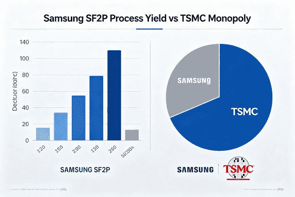 Samsung SF2P breaks TSMC monopoly Samsung SF2P process yield TSMC monopoly