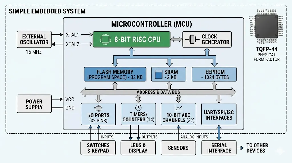 microcontroller block diagram