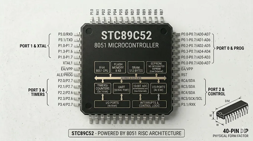 STC89C52 microcontroller