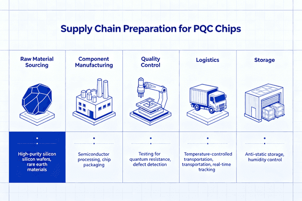 Supply chain preparation for PQC chips