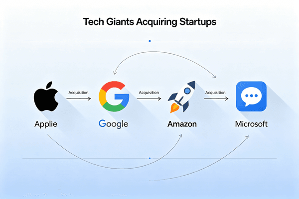 Tech Giants Acquiring AI Technology Tech giants buying startups
