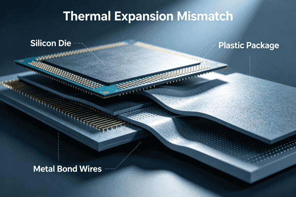 thermal expansion in chip packaging