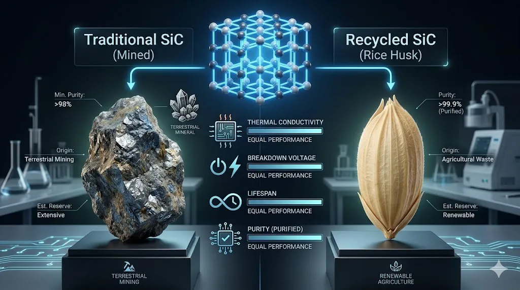SiC Quality Check quality of recycled silicon carbide components