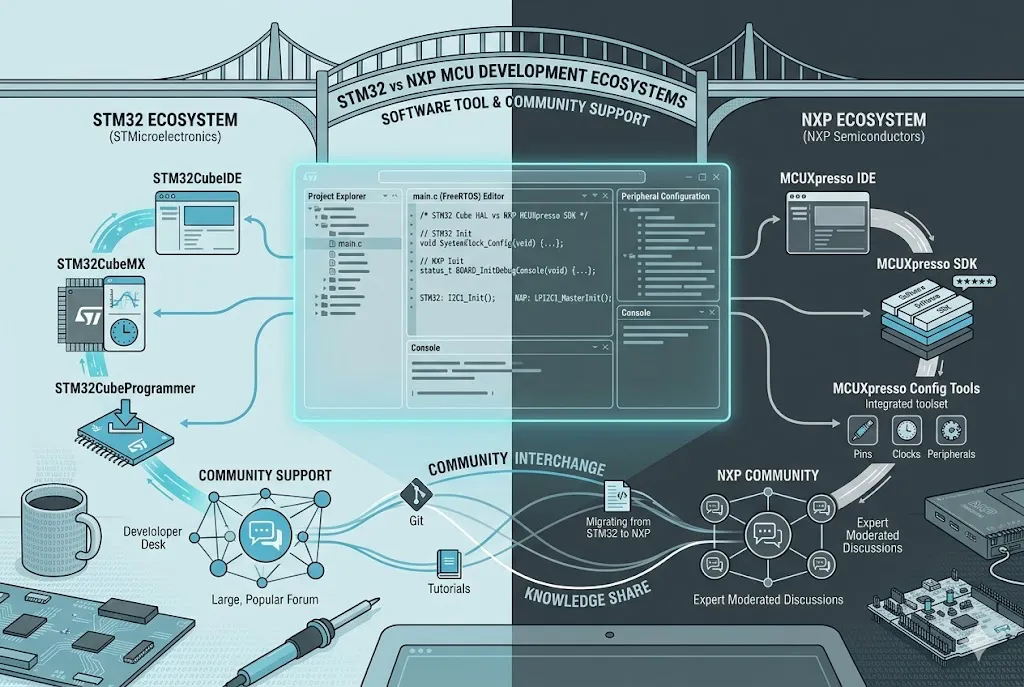 STM32 vs NXP MCU ecosystem